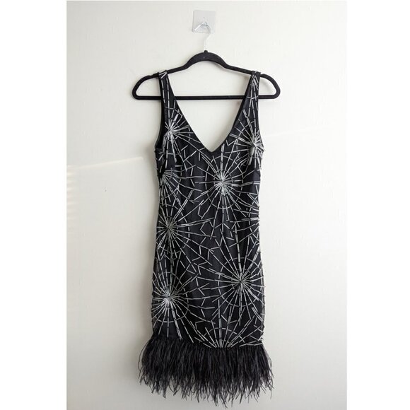 Bebe Aria Feather Dress - Picture 2 of 7